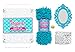 Luxe School Locker Organizer Kit - Accessories and Decoration Set with Shelf, Rug, Mirror and Bin (Aqua)