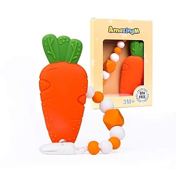 baby carrot teether