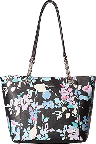 Calvin Klein Hayden Key Item Printed Saffiano Chain Tote Calvin Klein Hayden Key Item Printed Saffiano Chain Tote