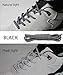 Aupek [2 Pair Pack] Reflective Rope Laces, Athletic Black And White Bright Round Shoelaces High Visibility Shoestrings, Fit for Trekking Shoes Sneakers Basketball Shoes (45 inches/114 cm)