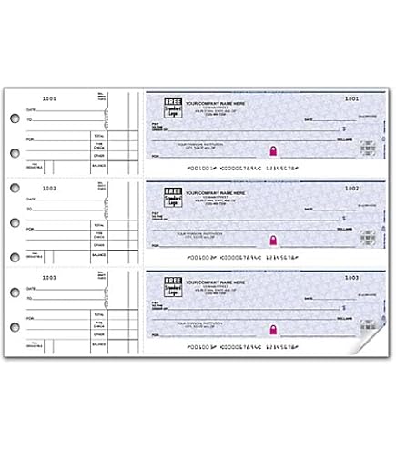 ABC Check Printing ABC Manual Business Checks - 3 On Page With Stub ...