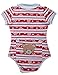 Littleforbig Adult Baby Diaper Lover Button Crotch Romper Onesie - Holiday Edition (XL) Red