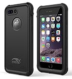 iPhone 7 Plus / 8 plus Waterproof Case，OUCU IP68 Certified With Touch ID Shockproof  Dirtproof Snowproof Full Body Cover for iPhone 7 Plus/ 8 plus 5.5 Inch(5.5 Inch Black)