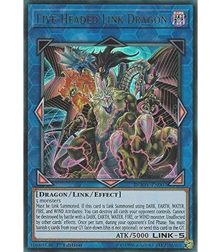most useless yugioh card Amazon.com: YU-GI-OH! - Five-Headed Dragon (MIL1-EN012) - Millennium Pack  1-1st Edition