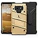 ZIZO Bolt Series for Galaxy Note 9 Case with Holster, Lanyard, Military Grade Drop Tested and Tempered Glass Screen Protector for Samsung Galaxy Note 9 Cover - Gold/Black