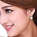 BAMOER 18K Rose Gold Plated Snowflake Leverback Earrings with Cubic Zirconia for Women Girls CZ Jewelry Fashion Drop Earrings 3 Style