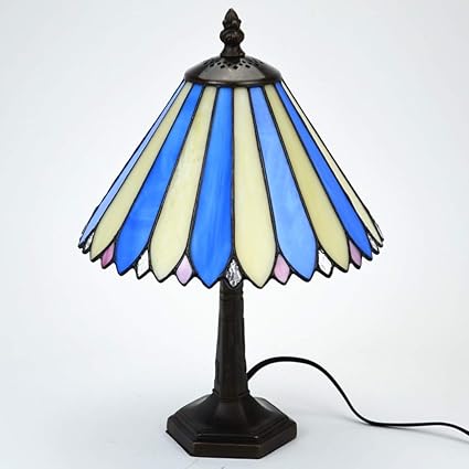 Amazon ステンドグラス テーブルランプ ナタリア ブルー 間接照明 アンティークランプ ステンドランプ 卓上 Notitle テーブル ランプ 通販