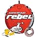 AIRHEAD Rebel 54-Inch 1-Person Towable Boating-Tube Kit with Tow Rope, Speed Safety Valve, and 12-Volt Pump