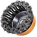 HOYIN Wire Cup Brush-Knotted Cup Brush for Grinders,5/8inch-11NC,0.020inch-by-3inch