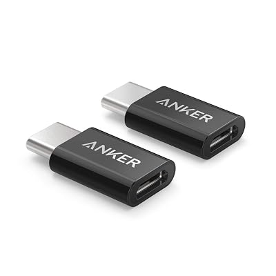 Anker USB-C to Micro USB Adapter [4-Pack] , Converts USB Type-C input to Micro USB, Uses 56K Resistor, Works with Galaxy S8, S8, S9, MacBook, Sony XZ,