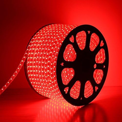 Manthan Water Proof LED Rope Light for Decoration Colour RED 15 Meter