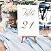 Gorgeous Wedding Table Numbers - Elegant Double Sided Gold Foil Lettering with Head Table Card - 4 x 6 inches and Numbered 1-30 - Perfect for Weddings and Events