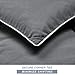Brermer Soft Queen Goose Down Alternative Comforter, All Seasons Puffy Warm Duvet Insert with 8 Corner Tabs, Luxury Reversible Hotel Collection, 88