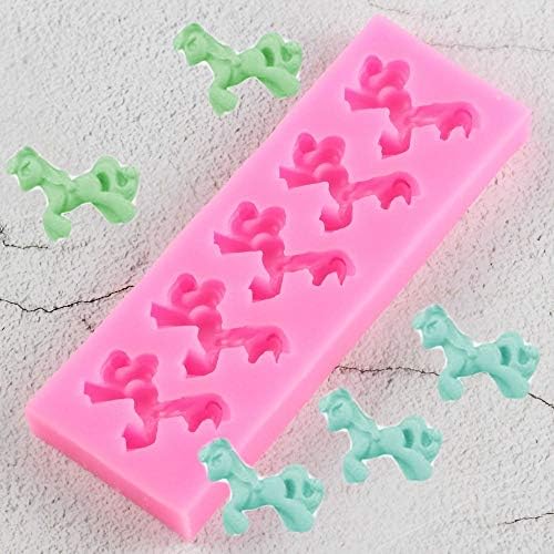 MOUJU 3D Silicone Mold Horse Candy Chocolate Fondant Molds Sugarcraft Cake Decorating Tools Cake Soap Moulds
