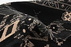 Unique Loom Taftan Collection Border Geometric