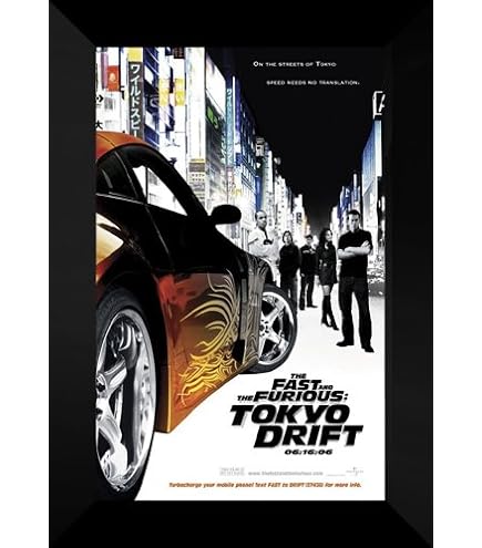 Amazon.com: ArtDirect Fast and Furious Tokyo Drift Framed 27x40