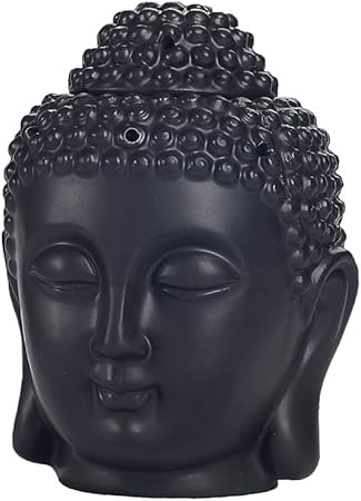 Ysoom Lámpara aromática de cerámica, cabeza de Buda, vela ...