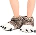 LazyOne Animal Paw Slippers by Fuzzy Slippers With Claws Monster Dinosaur Bigfoot Wolf Bear + Kid's and Adult's Sizes (X-Large, Wolf)