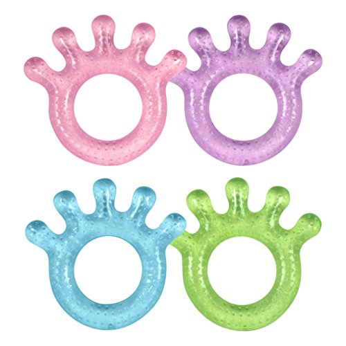 green sprouts Cooling Teether (2 Pack), Pink Set, 3 Months+