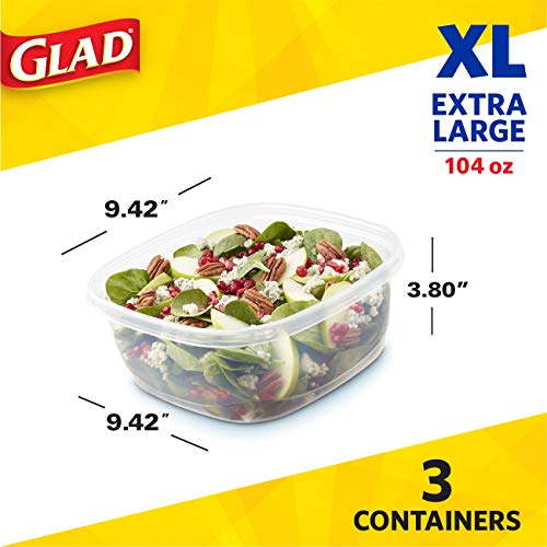 Glad Food Storage Containers Family Size Container 104 Ounce 3
