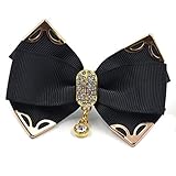 Lychee Butterfly Bowknot Shoe Clip Buckle Rhinestones Drop Removable High-heel Decor Wedding