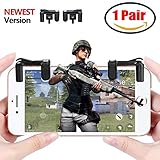 Yobenki MG-XMobile Game Controller[Upgrade Version], Sensitive Shoot and Aim Keys L1R1 Shooter Controller for PUBG/Fortnite/Rules of Survival, Mobile Gaming Joysticks for Android IOS(1 Pair)