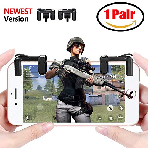 Yobenki MG-XMobile Game Controller[Upgrade Version], Sensitive Shoot and Aim Keys L1R1 Shooter Controller for PUBG/Fortnite/Rules of Survival, Mobile Gaming Joysticks for Android IOS(1 Pair)