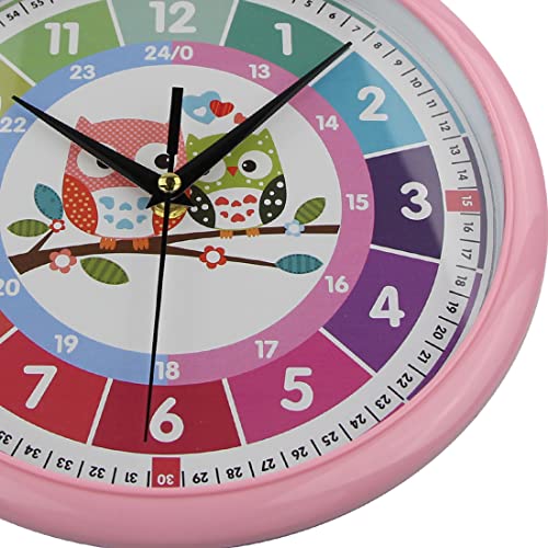 PROVIVID Silent Telling Time Teaching Clocks Battery Operated Non