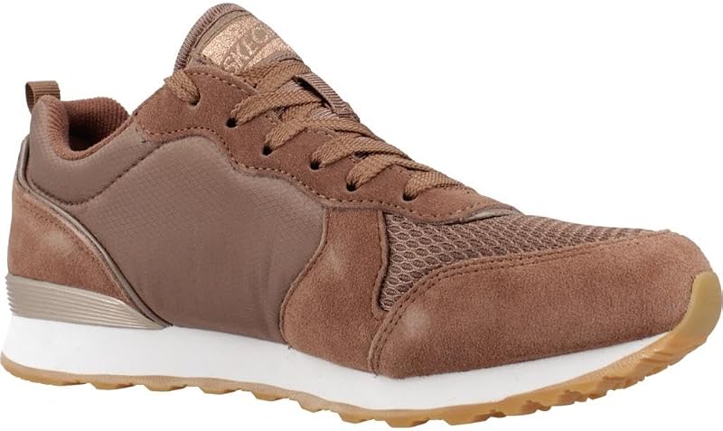 Mujer OG 85 Goldn Gurl Trainer, Chocolate Suede/ Nylon/ Rose Gold Trim, 39.5 EU