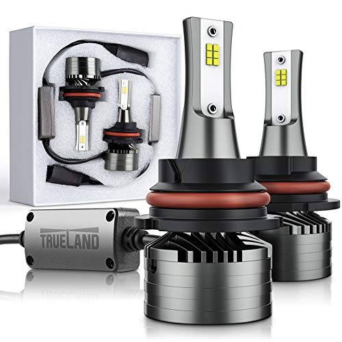 9004 LED Headlight Bulbs Conversion Kit 10000LM 300% Brighter 6000K 9004 LED Hi/Lo Head Light Bulb Upgraded Anti-Flickering Canbus Decoder Ready Top CSP IP67 Silent Fans 3 Years Warranty