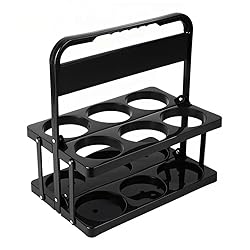 Bodaon 6 Cup Drink Carrier with Handle, Plastic Cup