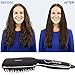 Hair Straightening Brush,OKWINT Hair Straightener Iron Brush with Double Negative Ions Anti-scald Faster Heating MCH Ceramic Technology 110-240V Travel Size Auto Shut Off Temperature Lock Function