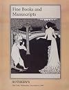 Fine Books and Manuscripts Wednesday December 4 , 1996