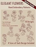 Elegant Flowers Hand Embroidery Patterns by StitchX Embroidery