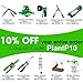 Anytime Garden 4M x 10M Heavy Duty Black Bird Netting for Tree and Plant Protection - Bird Control and Detering Pigeon Nesting on Your House Made in Europe (7 X 75 FT)