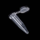 1.5ml 500 Pcs Microcentrifuge Tubes with Snap Cap Polypropylene | Sterilized Clear Graduated Plastic Small Vials with Caps for Sample Storage Without Leakage