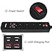 Power Strip, Onete Smart 8 Outlets Socket with 2 Usb Ports and 2 Type C Charge Power Outlet Surge 6 Ft Cord,Type C Charge,Black (ETL UL FCC Certificated)