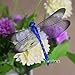 yueton 20pcs Garden Yard Planter Colorful Whimsical Dragonfly Lawn Stakes Garden Ornaments & Patio Decoration