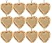 Firefly Craft Rustic Burlap Heart Ornaments, Package of 12