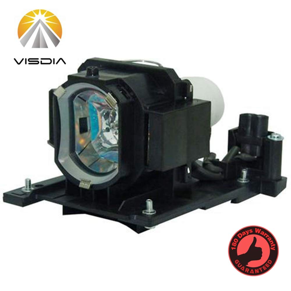 Visdia DT01021 Replacement Projector Lamp with Housing for HITACHI CP-X2010 CP-X2510 CP-X3010 ED-X40 ED-X42 CP X3011CP-X3511 ED-X45 CP-X3014WN CP-X4014WN Projectors