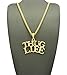 Crescendo SJ INC New Thug Life Pendant &4mm/24 Cuban Chain Hip HOP Necklace - XSP485CCG