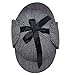 Sherlock Holmes Hat,Deerstalker Hat Classic Cos Play for Adults and Children, Grey, Large