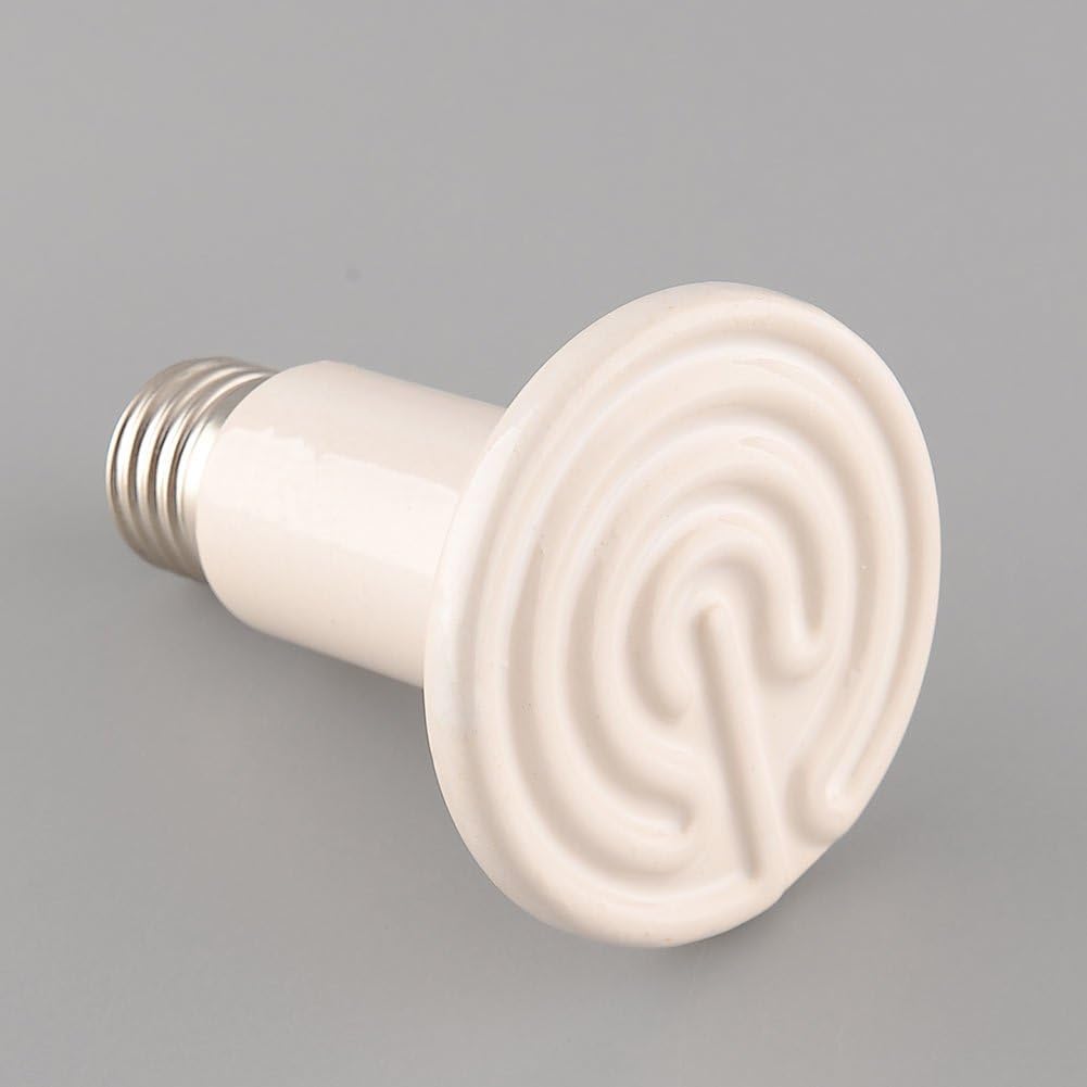 100W 220V 230V Ceramic Emitter Heat Lamp Bulb Pet Reptile Heater White
