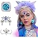 Festival Face Jewels - 6 Sets Women Mermaid Face Gems Glitter Breast Nipple Body Jewelry Stickers with 3 Boxes Chunky Face Glitter Eyes Face Body Temporary Tattoos