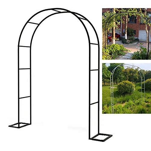 YYQ SHOP Gartenbogen Rosenbogen Gartendeko Rankhilfe Pergola Hochzeitsbogen Rankbogen Rankgitter Metall Rostfrei,für…