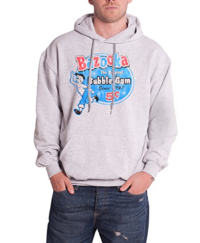 Bazooka Joe Hoodie The Original Official Mens Grey