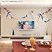 Boodecal Oriental Series 2016 Chinese Calligraphy Poems for Spring Festival Magpie Birds in Blossom Plum Flowers Wintersweet Wall Art Decals Stickers for Tv Sofa Home Art 5432 Inches