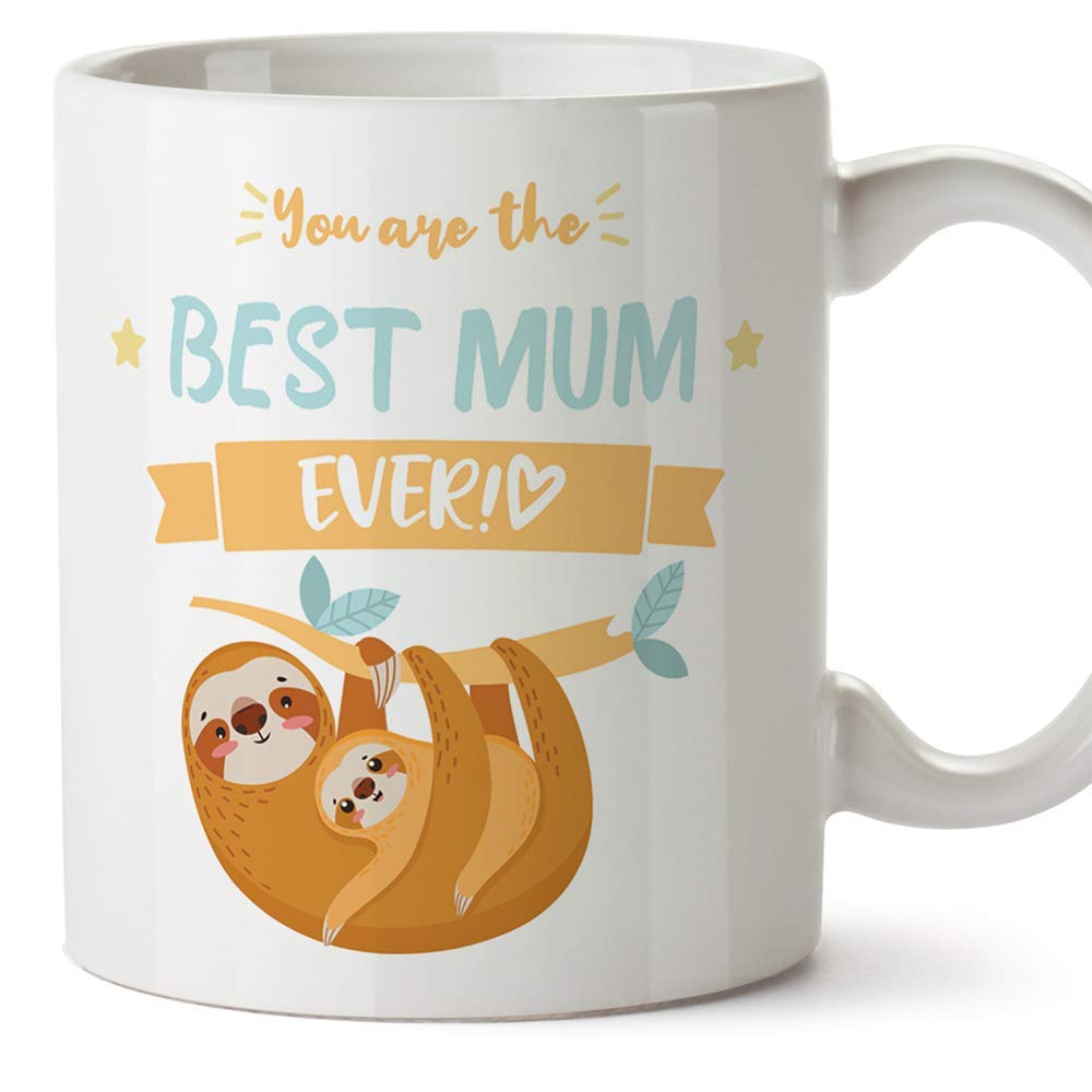 MUGFFINS Mum Mugs -"Best Mum Ever" (Model 3) - Funny Mothers Day Gifts from Daughters & sons