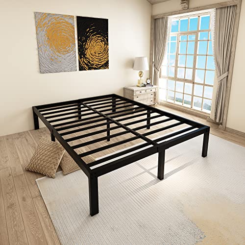 45MinST 14 Inch Reinforced Platform Bed Frame/3500lbs Heavy Duty/Easy