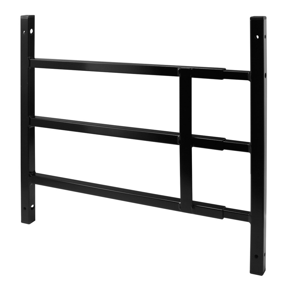 PRIME-LINE S 4747 16 in, Carbon Steel, Black, Fixed 3-Bar Window Grill, 15-1/4 in.H x 15-3/4 in-22 in.W